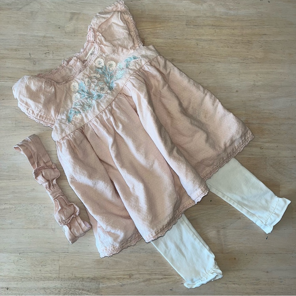 Artisan Ny 3 Piece Baby Girl Outfit